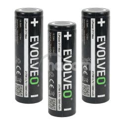EVOLVEO LiPower 217 Max 5000 - Li-ion bat�ria 21700 (3.7 V / 5000 mAh) 3 ks LIP-2175M-3
