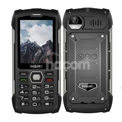 EVOLVEO StrongPhone H1, vodotesn odoln Dual SIM telefn, ierna-strieborn SGP-H1-BS