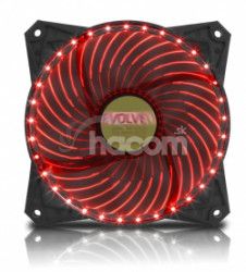 EVOLVEO ventiltor 120mm, LED 33 bodov, erven FAN12RD33