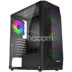 EVOLVEO Xenon, Midi Tower/4x ARGB/mesh+sklo XENON-BK-4