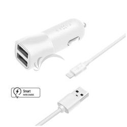 FIXED 2xUSB, USB/Lightning, 1m MFI, 15W, biela FIXCC15-2UL-WH