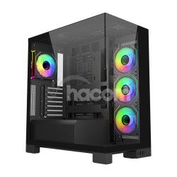 FSP M540-BA/Midi Tower/Transpar./ierna POC0000274