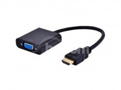 Gembird Adapter HDMI-A (M) - VGA (F) + Audio A-HDMI-VGA-03