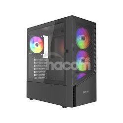 GEMBIRD Fornax 4300/Midi Tower/Transpar./ierna CCC-FC-4300