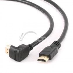 GEMBIRD kbel HDMI-HDMI 1,8m, 1.4, M / M tienen, pozlten kontakty, 90  lomen, ierny CC-HDMI490-6