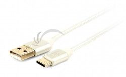 GEMBIRD oplietan USB-C - USB 2.0, M / M, 1,8 m, strieborn CCB-mUSB2B-AMCM-6-S