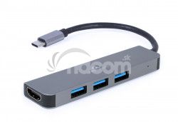 Gembird USB-C 2v1 multiport hb + HDMI A-CM-COMBO2-01