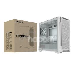 GIGABYTE C102 GLASS ICE/Midi Tower/Transpar./Biela GB-C102GI