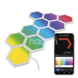 GoSmart LED svietidlo Hexagon, 10 dielov, 19 W, RGBIC stmievaten, WiFi ZIW22AR