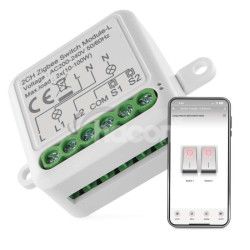 GoSmart prepnac modul IP-2104SZ, ZigBee, 2-kanlov (nevyaduje N-vodi) H5104