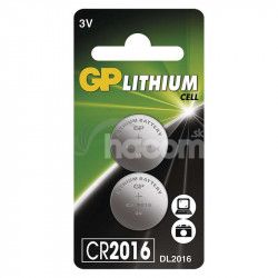GP CR2016 Ltiov gombkov batria (2ks) 1042201612