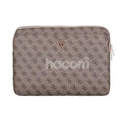 Guess PU 4G Triangle Logo Obal pre Notebook 14" Brown 3666339310257