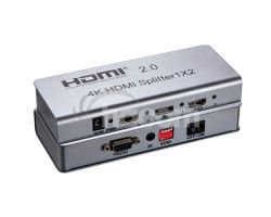 HDMI 2.0 splitter 1-2 porty, 4K x 2K/60Hz, FULL HD khsplit2e