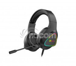 Hern slchadl C-TECH Midas (GHS-17BK), casual gaming, RGB podsvietenie, ierna GHS-17BK