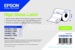 High Gloss Label 102 x 152mm, 800 lab C33S045719