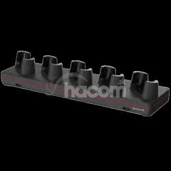 Honeywell CT70 5-bay charging base w/o power cord, up to 5pcs CT70 s alebo w/o boot, power supply CT70-5CB-UVX-0