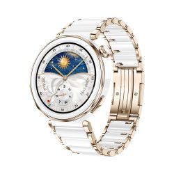 Huawei Watch GT 5 Pro/42mm/Gold/Elegant Band/Ceramic White JANA-B29C