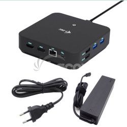 i-tec USB-C DP Dual HDMI Docking Station, Power Delivery 100W + i-tec Universal Charger 100W C31TRIVIDPRO100W