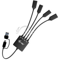 i-tec USB-C/USB-A Cable HUB 4 port (2x USB-C, 2x USB-A) CACBLHUB2A2C