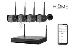 iGET Home - CCTV bezdrtov Wi-Fi kamerov set 3MPx, 4xCH NVR + 4x kamera 2K so zvukom HOME NVR N4C4