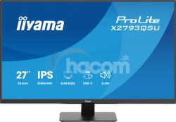 iiyama ProLite/X2791QSU-B1/27"/IPS/QHD/75Hz/1ms/�ierna/3R X2793QSU-B1