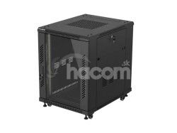 IN�TALA�N� RACK 19" 15U 600X800 �IERNE SKLENEN� DV FF01-6815-12B