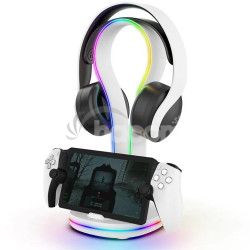 iPega P5P23 Nabjac RGB Stojan pre Playstation Portal Remote Player s Driakom na Slchadl White 6974363711719