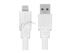 AVACOM USB kbel pre Apple iPhone Lightning, PFI certifikcia, 120cm, biela DCUS-MFI-120W
