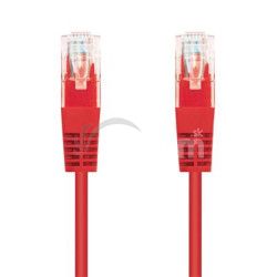 Kbel C-TECH patchcord Cat5e, UTP, erven, 2m CB-PP5-2R