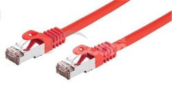 Kbel C-TECH patchcord Cat6, FTP, erven, 1m CB-PP6F-1R