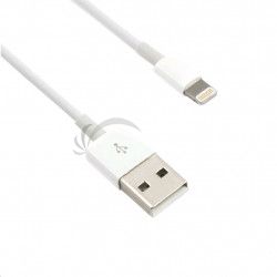 C-TECH USB kbel pre Apple iPhone Lightning (IP5 a vyie) nabjac a synchronizan kbel, 1m, biely CB-APL-10W