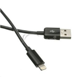 Kbel C-TECH USB 2.0 Lightning (IP5 a vyie) nabjac a synchronizan kbel, 1m, ierny CB-APL-10B