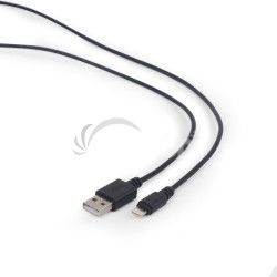 Kbel CABLEXPERT USB 2.0 Lightning (IP5 a vyie) nabjac a synchronizan kbel, 2m, ierny CC-USB2-AMLM-2M