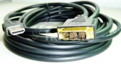 Kbel HDMI-DVI 1,8m, M / M tie., Pozlten kontakty 1.3 CC-HDMI-DVI-6