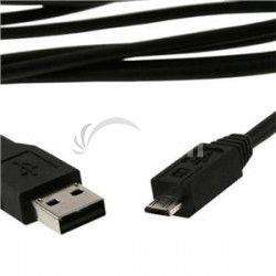 Kbel USB A Male / Micro B Male, 0.5m, USB 2.0, ierny CCP-mUSB2-AMBM-0.5M