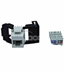 Keystone modul RJ45 netienen, Cat.5e, samozezov, SFA HSEMRJ5UWS