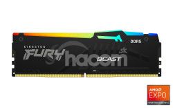 Kingston FURY Beast EXPO/DDR5/16GB/5200MHz/CL36/1x16GB/RGB/Black KF552C36BBEA-16