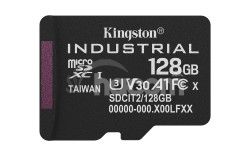 Kingston Industrial/Micro SDXC/128GB/UHS-I U3 / Class 10 SDCIT2/128GBSP