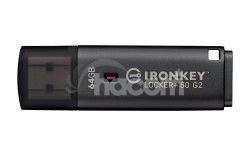 Kingston IronKey Locker+ 50 G2/64GB/USB 3.2 Gen 1 (5Gb/s)/USB-A/�ierna IKLP50G2/64GB
