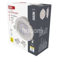 LED bodov svietidlo GERI 6,5W 780LM IP20 CCT biel