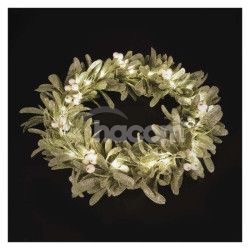 LED dekorcia - veniec z jmel, 3x AA, tepl bl, asova DCTW28
