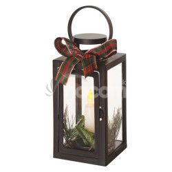 LED dekorcia  vianon lamp so sviekou ierny, 20 cm, 3x AAA, vntorn, vintage DCLV14