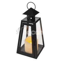 LED lamp ierny, hranat, 26,5 cm, 3x AAA, vntorn, vintage DCLV18