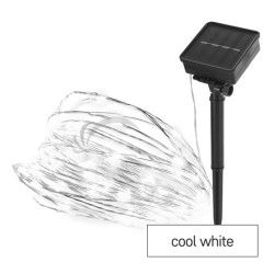 LED nano reaz so solrnym panelom, meden, 12 m, vonkajia aj vnt, studen biela, asova D3ZC01