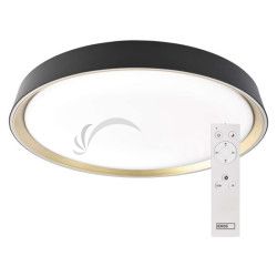 LED n�stenn� svietidlo ILVI, kruhov� 30 W, stmievanie + CCT, �ierna + �ampansk� ZM5118