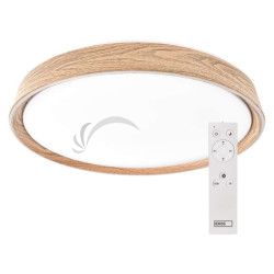 LED n�stenn� svietidlo ILVI, kruhov� 30 W, stmievanie + CCT, drevo ZM5160