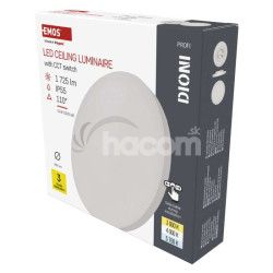 LED prisaden svietidlo DIONI kruhov, biele, 15W, CCT