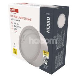 LED prisaden svietidlo NEXXO, kruhov, biele, 7,6W, CCT ZM5123