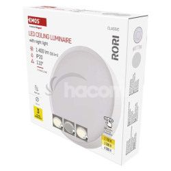 LED prisaden svietidlo RORI kruhov, biele, 17W, CCT