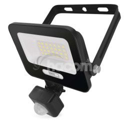 LED reflektor GLARO s pohybov�m �idlom, 20 W, �ierny, IP54, 2000 lm, neutr�lna biela ZS2324B